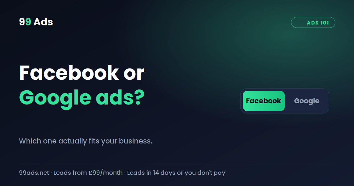 Facebook or Google ads — which is right for your business?